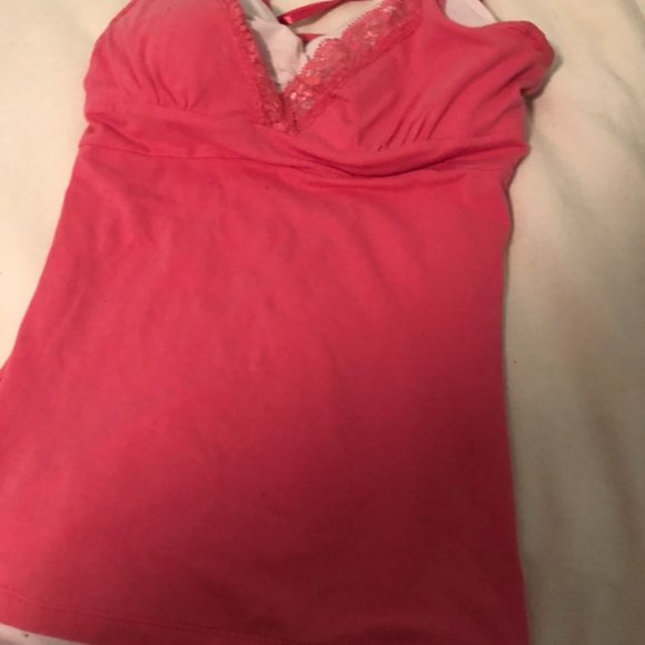 lace trim pink y2k tank! - Picture 2 of 4